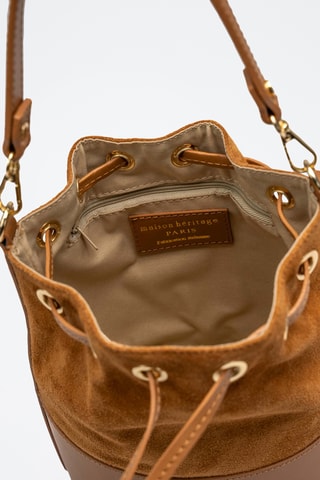 Sac seau en cuir Siesta - Camel