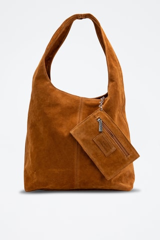 Sac porté épaule en cuir Viera - Camel