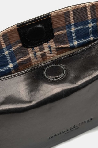Sac porté épaule en cuir Cléo - Noir