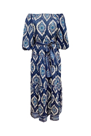Lange Jurk Parisian Chic - Marineblauw