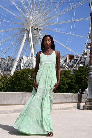 Lange Jurk Colombian Dreams - Groen