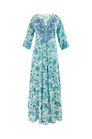 Lange Jurk Colombian Dreams - Blauw
