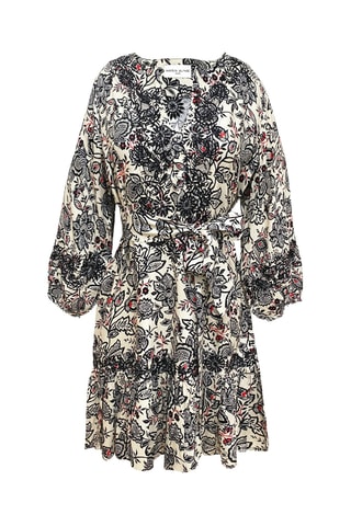 Vestido Parisian Chic - Branco e preto
