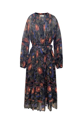 Vestido comprido Parisian Chic - Multicor