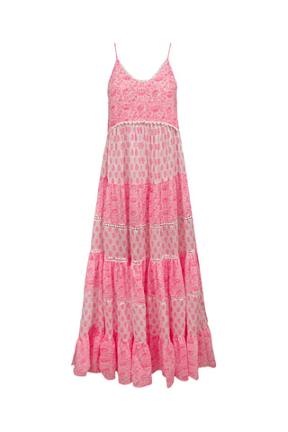 Lange Jurk Colombian Dreams - Roze