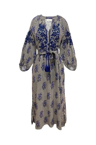 Vestido comprido Parisian Chic - Azul