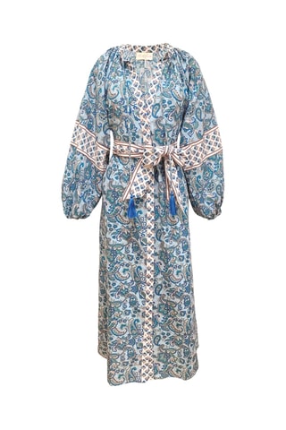 Vestido comprido Parisian Chic - Azul