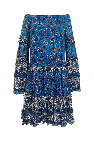 Vestido curto Torina - Azul - Azul