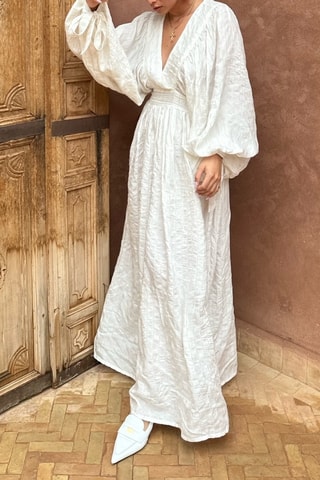 Vestido comprido Angie - Branco - Branco