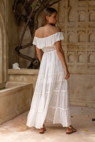 Vestido comprido Kate - Branco - Branco