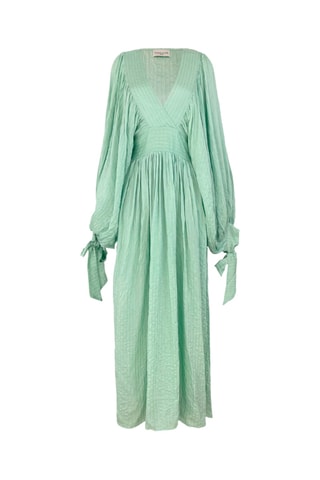 Vestido comprido Angie - Verde-água - Verde