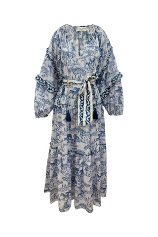 Vestido comprido Colombian Dreams - Azul