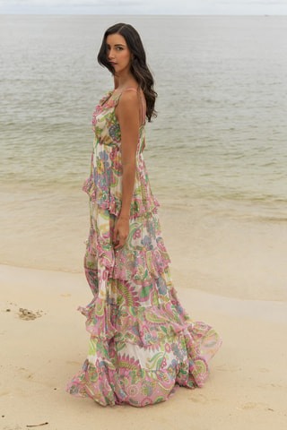 Vestido comprido Colombian Dreams - Verde