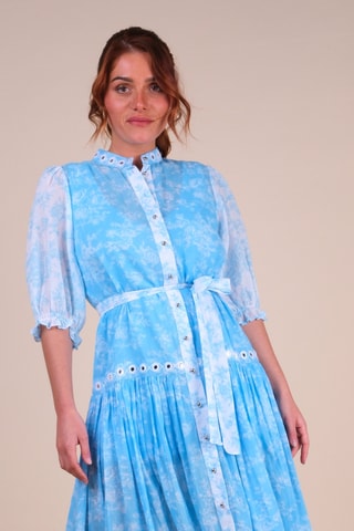 Lange Jurk Colombian Dreams - Blauw