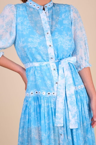 Lange Jurk Colombian Dreams - Blauw