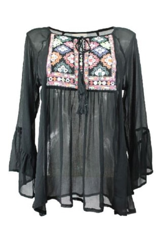 Blusa Moss - Cinzento - Preto