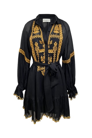 Vestido curto Eleonora - Preto - Preto