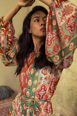 Vestido comprido Colombian Dreams - Multicor