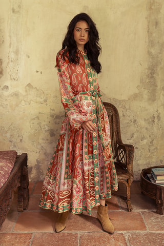 Vestido comprido Colombian Dreams - Multicor