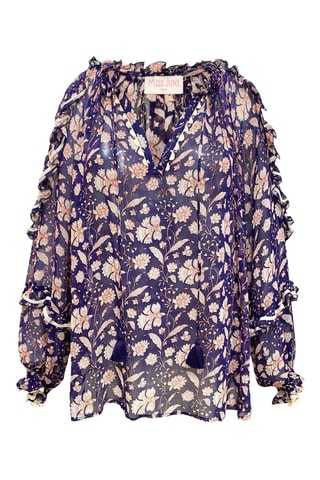 Blusa Parisian Chic - Azul-marinho