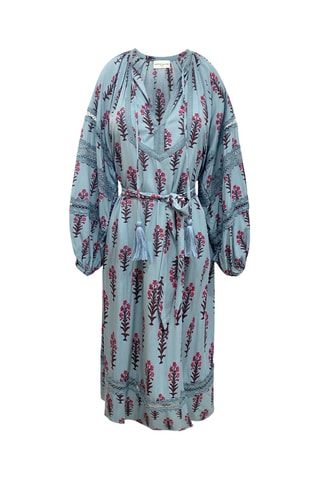 Vestido comprido Parisian Chic - Azul