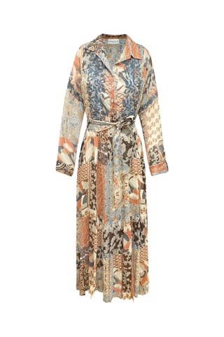 Vestido comprido Parisian Chic - Bege