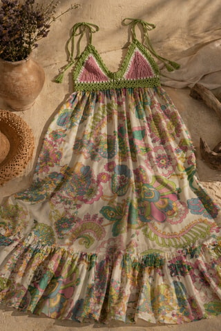 Vestido comprido Colombian Dreams - Verde