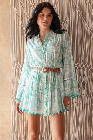 Vestido-camisa - Azul