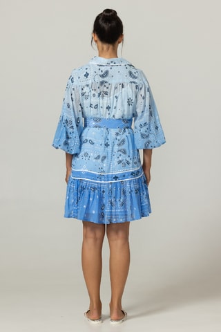 Vestido-camisa - Azul