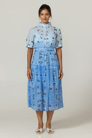 Vestido-camisa - Azul