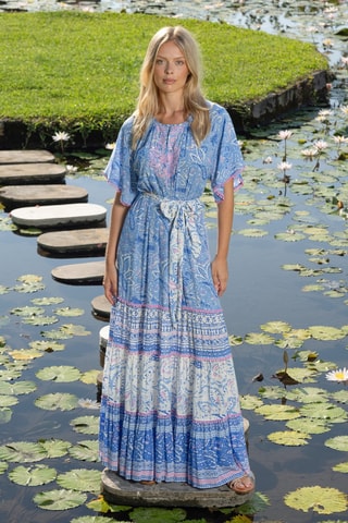 Vestido comprido - Azul