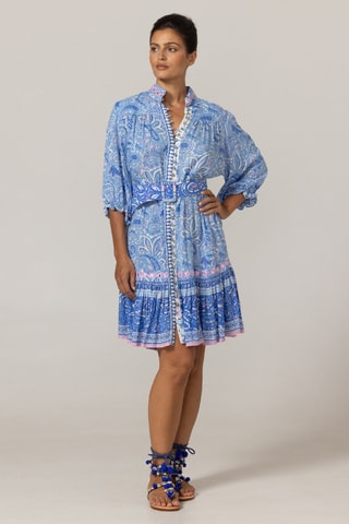 Vestido curto - Azul