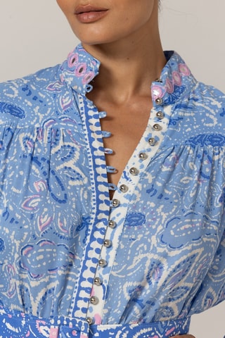 Vestido curto - Azul