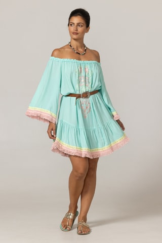 Vestido curto - Azul