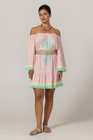 Vestido curto - Rosa