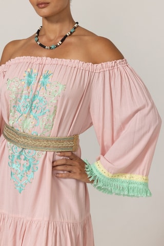 Vestido curto - Rosa