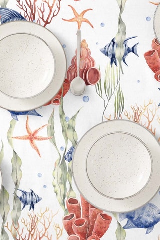 Toalha de mesa anti-nódoas Branco