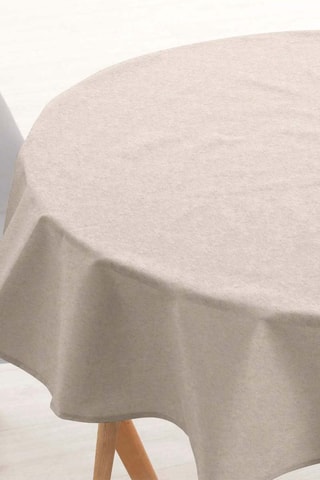 Nappe ronde antitache Levante - Taupe