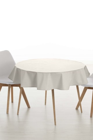 Nappe ronde antitache Levante - Crème