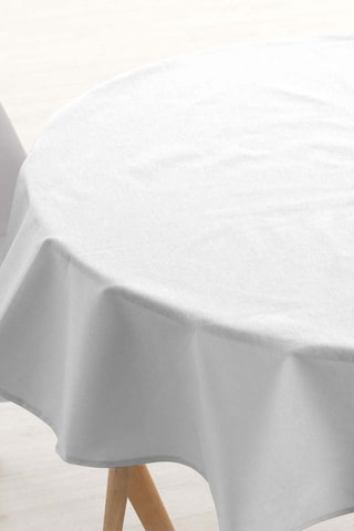 Nappe ronde antitache Levante - Blanc