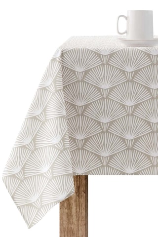 Nappe antitache - Taupe et blanc