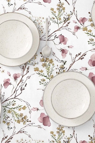 Toalha de mesa anti-nódoas Branco
