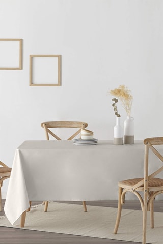 Toalha de mesa anti-nódoas Liso Creme