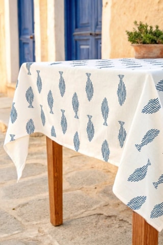 Toalha de mesa antinódoas Gyala - Azul