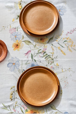 Toalha de mesa antinódoas Spring Vibes - Branco