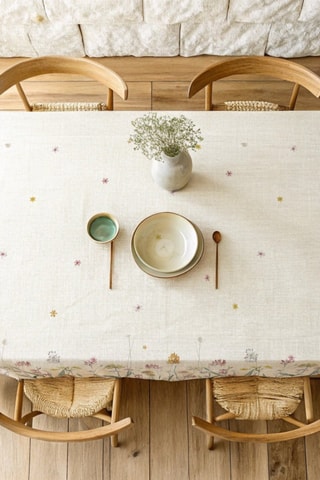 Toalha de mesa antinódoas Teyo - Branco