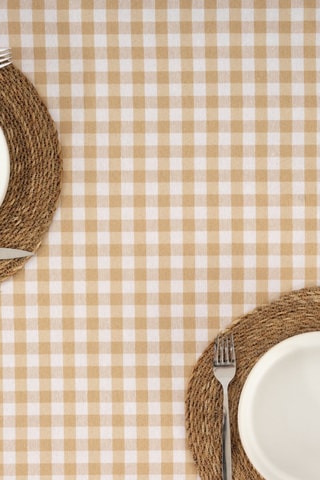 Nappe antitache Vichy - Beige