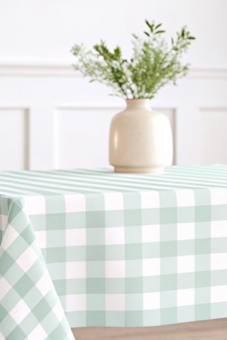 Nappe antitache - Vert et blanc