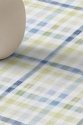 Nappe antitache - Blanc et bleu marine 