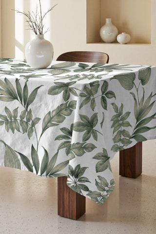 Toalha de mesa retangular antinódoas - Verde-escuro